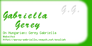 gabriella gerey business card